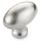 Richelieu 1 9/16 in. X 7/8 in. (40 mm x 22 mm) Brushed Nickel Traditional Metal Cabinet Knob BP444340195 - alternate 1