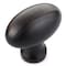 Richelieu 1 9/16 in. X 7/8 in. (40 mm x 22 mm) Brushed Oil-Rubbed Bronze Traditional Metal Cabinet Knob BP444340BORB - alternate 1