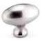 Richelieu 1 31/32 in. X 1 3/32 in. (50 mm x 28 mm) Brushed Nickel Traditional Metal Cabinet Knob BP444350195 - alternate 1