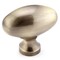 Richelieu 1 31/32 in. X 1 3/32 in. (50 mm x 28 mm) Antique English Traditional Metal Cabinet Knob BP444350AE - alternate 1