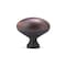 Richelieu 1 31/32 in. X 1 3/32 in. (50 mm x 28 mm) Brushed Oil-Rubbed Bronze Traditional Metal Cabinet Knob BP444350BORB - alternate 2