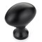 Richelieu 1 3/16 in (30 mm) x 25/32 in (20 mm) Matte Black Traditional Cabinet Knob BP4443900 - alternate 1