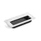 Richelieu 3 3/8 in (86 mm) Length Brushed Chrome Contemporary Drawer Recessed Pull BP485175 - alternate 1