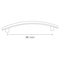 Richelieu 3-3/4 in. (96 mm) Center-to-Center Brushed Nickel Contemporary Drawer Pull BP491195 - alternate 2