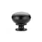 Richelieu 1 1/4 in (32 mm) Matte Black Traditional Brass, Hollow Metal Cabinet Knob BP4923900 - alternate 4