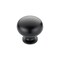 Richelieu 1 1/4 in (32 mm) Matte Black Traditional Brass, Hollow Metal Cabinet Knob BP4923900 - alternate 1