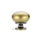 Richelieu 1 1/4 in (32 mm) Burnished Brass Traditional Brass, Hollow Metal Cabinet Knob BP4923BB - alternate 2