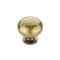 Richelieu 1 1/4 in (32 mm) Burnished Brass Traditional Brass, Hollow Metal Cabinet Knob BP4923BB - alternate 1