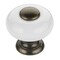 Richelieu 1 in (25 mm) White Eclectic Cabinet Knob BP500330 - alternate 1