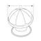 Richelieu 1 1/8 in (28 mm) Brushed Nickel Contemporary Brass Cabinet Knob BP50128195 - alternate 4