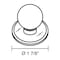 Richelieu 1 7/8 in (47 mm) Transparent/Clear, Mirror Effect Contemporary Acrylic Cabinet Knob BP50311 - alternate 4
