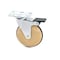 Richelieu Single Wheel Design Caster, Swivel with Brake, with Plate, Gray, Beech BP51022020503 - alternate 1