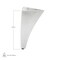 Richelieu Aluminum Furniture Leg, 4 in (102 mm), Polished Aluminum BP5600125 - alternate 3
