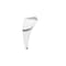 Richelieu Aluminum Furniture Leg, 4 in (102 mm), Polished Aluminum BP5600125 - alternate 1
