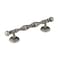 Richelieu 4 in. (102 mm) Center-to-Center Pewter Traditional Drawer Pull BP60111142 - alternate 1