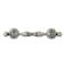 Richelieu 4 in. (102 mm) Center-to-Center Pewter Traditional Drawer Pull BP60111142 - alternate 2