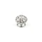 Richelieu 1 9/16 in (40 mm) Almond, Black, Chrome Eclectic Cabinet Knob BP6347401404090 - alternate 1