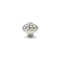 Richelieu 1 9/16 in (40 mm) Almond, Black, Chrome Eclectic Cabinet Knob BP6347401404090 - alternate 3