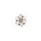 Richelieu 1 9/16 in (40 mm) Chrome, White Eclectic Cabinet Knob BP63494014030 - alternate 4