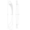 Richelieu 6-5/16 in. (160 mm) Center-to-Center Chrome Contemporary Drawer Pull BP6969160140 - alternate 2