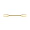 Richelieu 5 1/16 in (128 mm) Center-to-Center Satin Brass Contemporary Cabinet Pull BP7238128160 - alternate 3