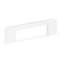 Richelieu 3 3/4-inch to 5 1/16-inch (96 mm to 128 mm) Center to Center White Contemporary Cabinet Pull BP7309630 - alternate 1