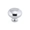Richelieu 1 1/4 in (32 mm) Chrome Contemporary Metal Cabinet Knob BP770140 - alternate 1