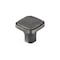 Richelieu 1 3/8 in. X 1 3/8 in. (35 mm x 35 mm) Antique Nickel Transitional Metal Cabinet Knob BP77035143 - alternate 1
