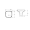 Richelieu 1 3/8 in (35 mm) x 1 3/8 in (35 mm) Brushed Nickel Transitional Cabinet Knob BP77035195 - alternate 2