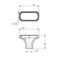 Richelieu 1 11/16 in. X 27/32 in. (43 mm x 21.1 mm) Brushed Nickel Transitional Metal Cabinet Knob BP77043195 - alternate 4