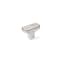 Richelieu 1 11/16 in. X 27/32 in. (43 mm x 21.1 mm) Brushed Nickel Transitional Metal Cabinet Knob BP77043195 - alternate 1