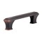 Richelieu 5 1/16 in (128 mm) Center-to-Center Brushed Oil-Rubbed Bronze Traditional Drawer Pull BP775128BORB - alternate 1
