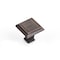 Richelieu 1 3/8 in. X 1 3/8 in. (35 mm x 35 mm) Brushed Oil-Rubbed Bronze Traditional Metal Cabinet Knob BP77535BORB - alternate 1