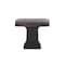 Richelieu 1 1/2 in. X 15/16 in. (38 mm x 24 mm) Brushed Oil-Rubbed Bronze Transitional Metal Cabinet Knob BP79538BORB - alternate 4