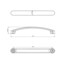 Richelieu 6-5/16 in. (160 mm) Center-to-Center Brushed Nickel Contemporary Drawer Pull BP80710160195 - alternate 3
