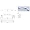 Richelieu 3 3/4 in (96 mm) Center-to-Center Antique Nickel Contemporary Drawer Pull BP81196143 - alternate 4