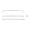 Richelieu 10 1/8-inch (256 mm) Center to Center Chrome Contemporary Cabinet Pull BP8189256140 - alternate 3