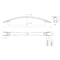 Richelieu 7 9/16 in (192 mm) Center-to-Center Champagne Bronze Contemporary Cabinet Pull Silverthorn BP821192CHBRZ - alternate 2