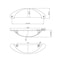 Richelieu 3 in (76 mm) Center-to-Center Brushed Oil-Rubbed Bronze Traditional Cabinet Pull BP82333BORB - alternate 4