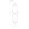 Richelieu 4 3/16 in (106 mm) x 1 3/32 in (27.5 mm) Antique English Traditional Backplate for Knob BP82908AE - alternate 3