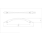 Richelieu 6 5/16 in (160 mm) Center-to-Center Brushed Nickel Contemporary Drawer Pull BP85820160195 - alternate 3