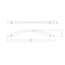 Richelieu 7 9/16 in (192 mm) Center-to-Center Matte Black Contemporary Drawer Pull BP85820192900 - alternate 4