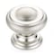 Richelieu 1 3/16 in (30 mm) Matte Nickel Traditional Metal Cabinet Knob BP8632184 - alternate 1
