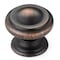 Richelieu 1 3/16 in (30 mm) Brushed Oil-Rubbed Bronze Traditional Metal Cabinet Knob BP8632BORB - alternate 1