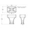 Richelieu 1 3/16-inch (30 mm) x 25/32-inch (20 mm) Brushed Nickel Transitional Cabinet Knob BP865030195 - alternate 2