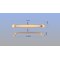 Richelieu 10-1/16 in. (256 mm) Center-to-Center Brushed Nickel Traditional Drawer Pull BP8710256195 - alternate 2