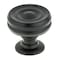 Richelieu 1 3/8 in (35 mm) Black Contemporary Metal Cabinet Knob BP872535900 - alternate 1