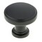 Richelieu 1 11/32 in (34 mm) Matte Black Contemporary Cabinet Knob BP872634900 - alternate 1