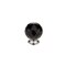 Richelieu 1 3/16 in (30 mm) Chrome, Black Contemporary Cabinet Knob BP87373014090 - alternate 1