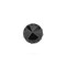 Richelieu 1 3/16 in (30 mm) Chrome, Black Contemporary Cabinet Knob BP87373014090 - alternate 3